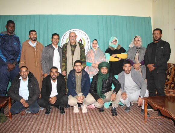 El Presidente de la República recibe a la nueva dirección de la UJSARIO | Sahara Press Service (SPS)