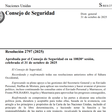 sadfghjkm, Balance 2025: Sáhara Occidental en la ONU y la manipulación marroquí de la resolución 2797 (2)