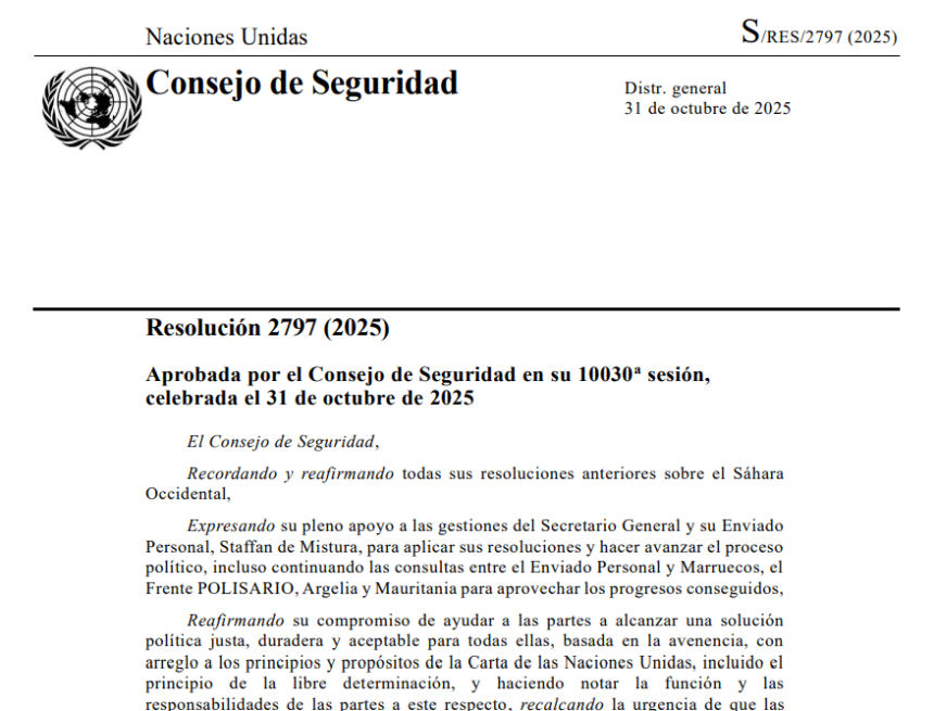 Balance 2025: Sáhara Occidental en la ONU y la manipulación marroquí de la resolución 2797 (2)