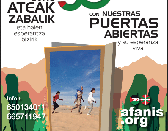 #VacacionesEnPaz2026 | ‘Oporrak bakean’ programak Arabako 40 familiaren elkartasuna lortu nahi du datorren udan adingabe sahararrak etxean hartzeko « Prentsa oharrak