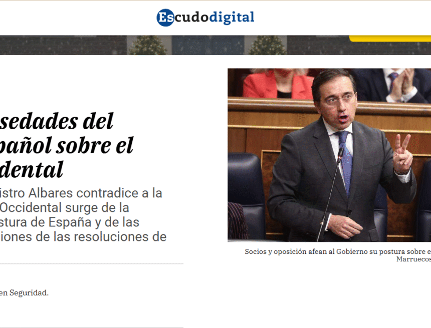 wertrewqertf Una lectura crítica sobre las ambigüedades del Gobierno español ante la postura de la ONU sobre el Sáhara Occidental
