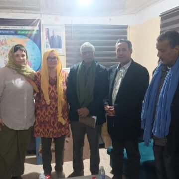 El Ministro saharaui de Educación y Formación Profesional recibe a una delegación austriaca