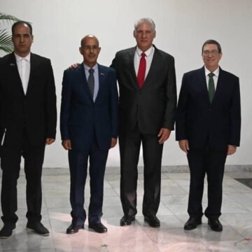 El nuevo embajador de la RASD en Cuba entrega sus credenciales al presidente cubano Miguel Díaz-Canel | Sahara Press Service (SPS)