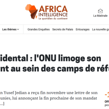 La ONU retira a su representante en los campamentos saharauis de Tinduf: recortes, señales políticas y un paso más en el vaciamiento de la MINURSO –  Africa Intelligence