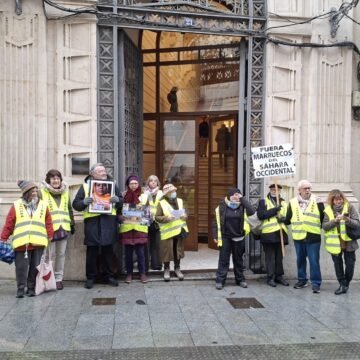 G-cwOdZXAAAHSxz La llegada del ministro Albares al Ateneo de Madrid no pasa desapercibida para la solidaridad saharaui