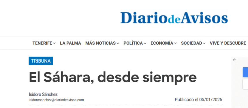 El Sáhara, desde siempre – Isidoro Sánchez en Diario de Avisos