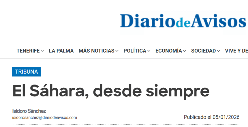 El Sáhara, desde siempre – Isidoro Sánchez en Diario de Avisos