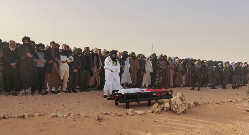 El pueblo saharaui despide al miembro del Buró Permanente del SN del Frente POLISARIO y Ministro de los Asuntos de las ZZ.OO en un emotivo funeral en Smara | Sahara Press Service (SPS)