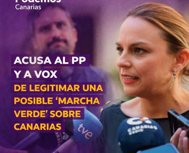 Podemos advierte de que los aliados de Trump, PP y Vox, abren la puerta a una ‘Marcha Verde’ sobre Canarias