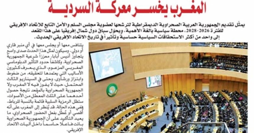 Marruecos pierde la batalla del relato con la candidatura de la República Saharaui al Consejo de Paz y Seguridad de la UA, publica El Khabar