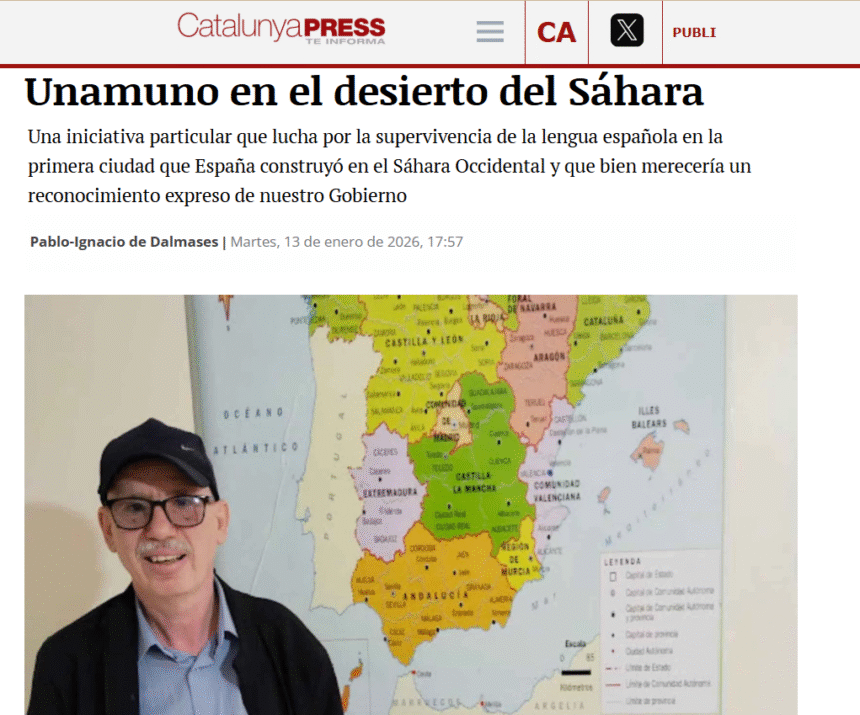 erdtfyuhijkl Unamuno en el desierto del Sáhara, Pablo-Ignacio de Dalmases en Catalunya-Press