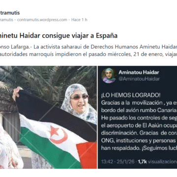 Aminetu Haidar consigue viajar a España