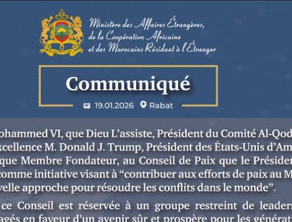 qwertyui Un « Conseil de paix » sans droit ni légitimité : le Maroc au service d’une paix factice – Victoria G. Corera