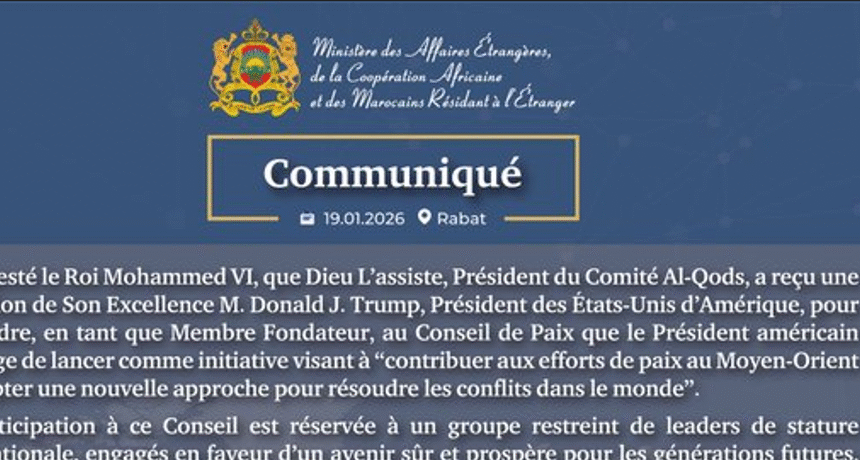 qwertyui Un « Conseil de paix » sans droit ni légitimité : le Maroc au service d’une paix factice – Victoria G. Corera