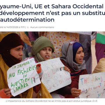 vbnm, El desarrollo no sustituye al derecho: el Sáhara Occidental frente a la trampa económica de la ocupación