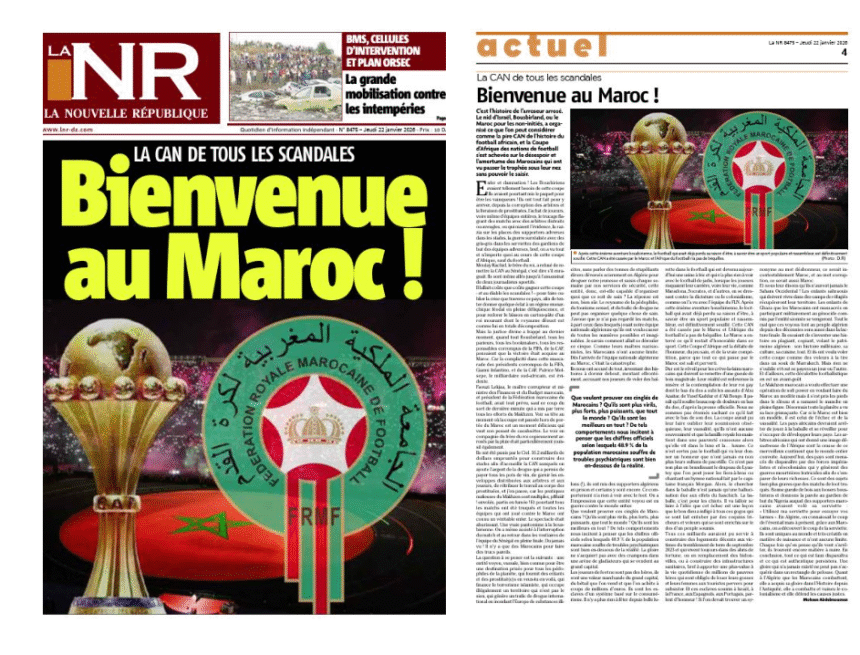 Bienvenue au Maroc ! – La Nouvelle République Algérie