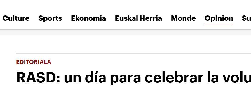 2teyr32534 RASD: un día para celebrar la voluntad de ser | Opinion | GARA Euskal Herriko egunkaria