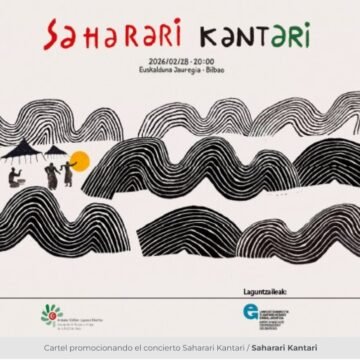 ASDFGHNM El Euskalduna acogerá este sábado Saharari Kantari: artistas vascos, saharauis y palestinos unidos por el pueblo saharaui