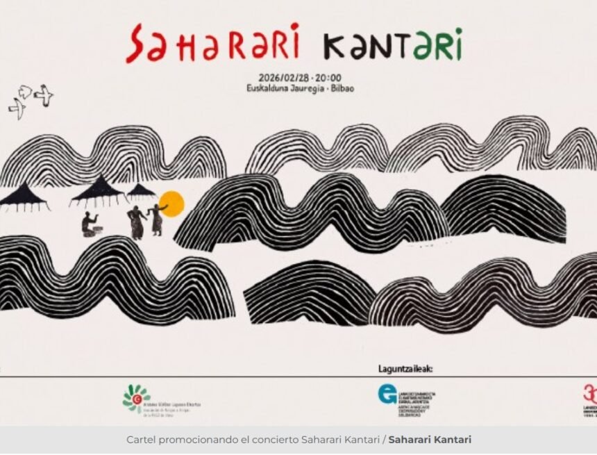 ASDFGHNM El Euskalduna acogerá este sábado Saharari Kantari: artistas vascos, saharauis y palestinos unidos por el pueblo saharaui