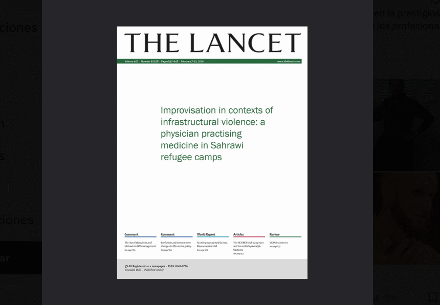 La salud como espejo de la injusticia política: lo que revela The Lancet sobre los campamentos saharauis – Victoria G. Corera