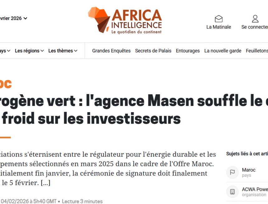 Marruecos extiende la colonización económica del Sáhara Occidental al hidrógeno “verde”