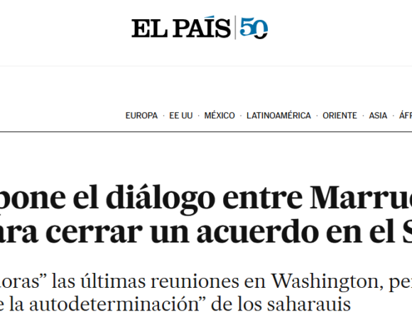 edrfghgtrtfg Cerrar el «conflicto del Sáhara» sin resolverlo: el enfoque de El País