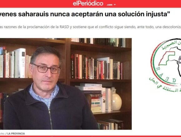 srdtyuui «Los jóvenes saharauis nunca aceptarán una solución injusta», Isaías Barreñada