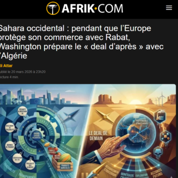 El Sáhara Occidental en el nuevo tablero global: Europa protege el comercio mientras EE.UU. mueve ficha
