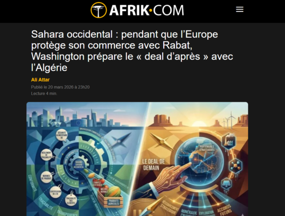 El Sáhara Occidental en el nuevo tablero global: Europa protege el comercio mientras EE.UU. mueve ficha