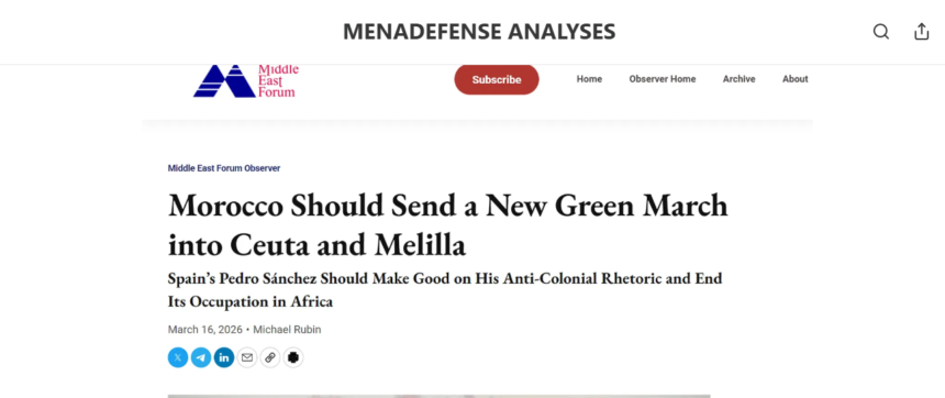 De la Marcha Verde a Ceuta y Melilla: cómo se construye una narrativa de anexión desde entornos académicos internacionales