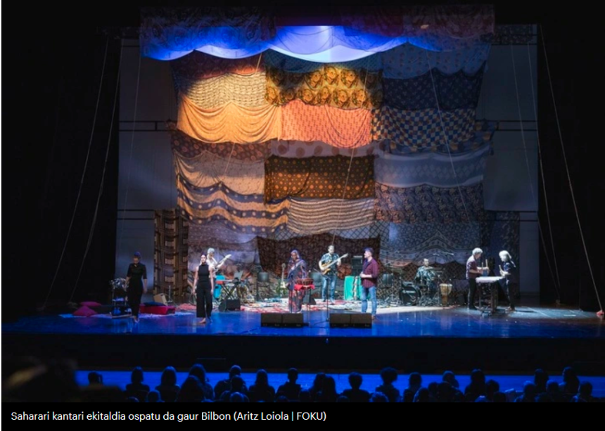 687967678i Sahararen askatasuna kantari aldarrikatu dute Bilbon, Palestina ahaztu gabe | Culture | Naiz
