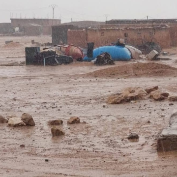 Lluvias torrenciales provocan inundaciones en los campamentos saharauis y agravan la crisis humanitaria en Tinduf
