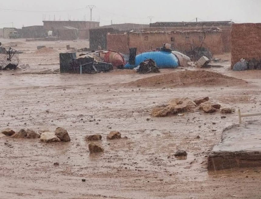 Urgence météorologique dans les camps de réfugiés sahraouis : pluies torrentielles et destructions massives
