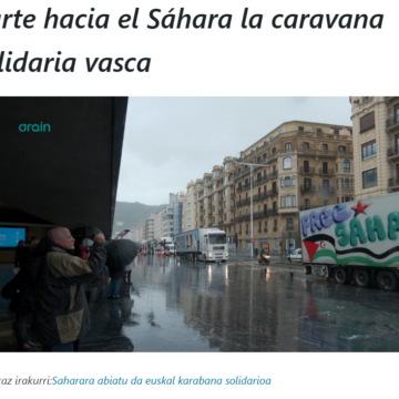 Parte hacia el Sáhara la caravana solidaria vasca