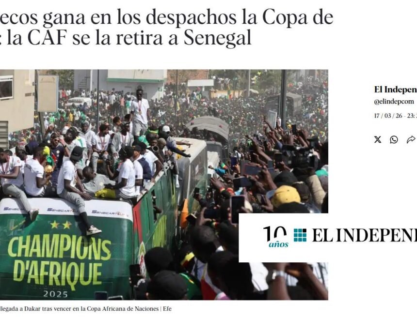 La CAF retira la Copa África a Senegal y proclama campeón a Marruecos en plena proyección hacia el Mundial 2030