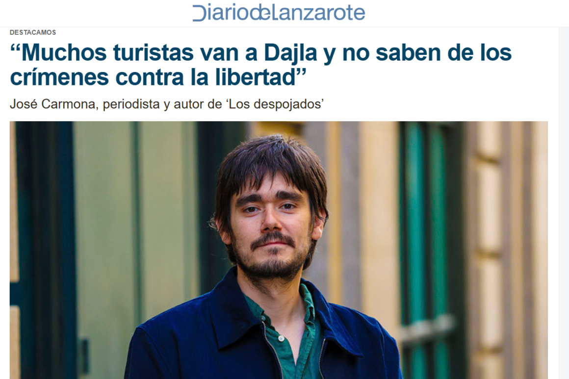 Entrevista a José Carmona: turismo, represión y Sáhara Occidental en Diario de Lanzarote