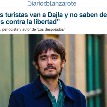 Entrevista a José Carmona: turismo, represión y Sáhara Occidental en Diario de Lanzarote