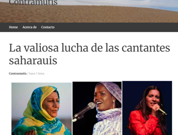 Las voces que cantan la libertad: cantantes saharauis y cultura de resistencia