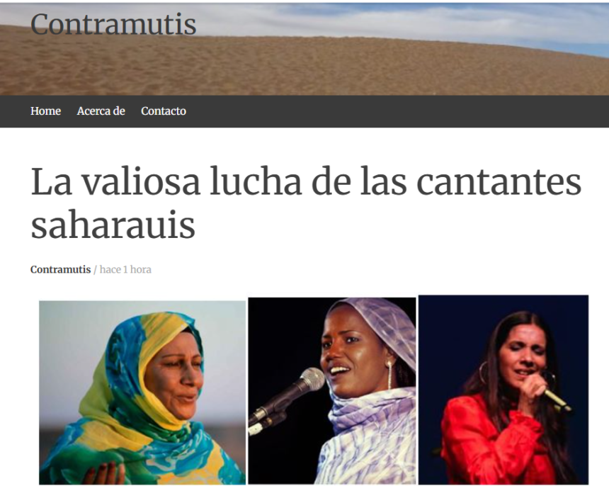 Las voces que cantan la libertad: cantantes saharauis y cultura de resistencia