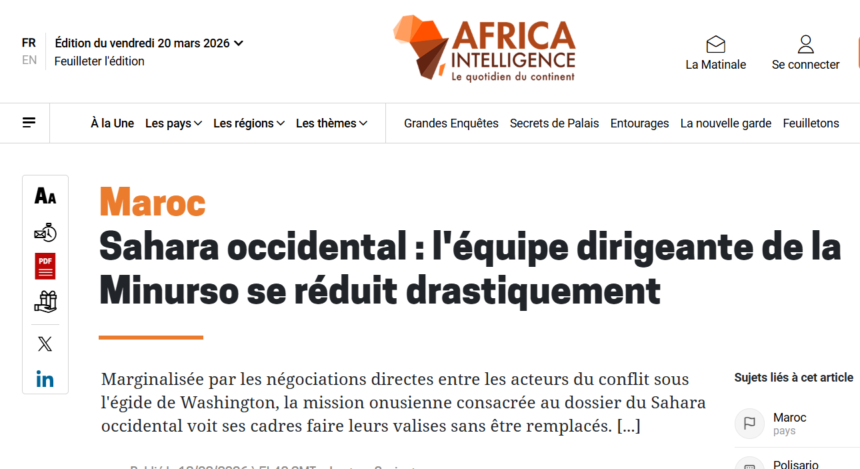 La MINURSO bajo presión: ¿vaciamiento progresivo de la misión?