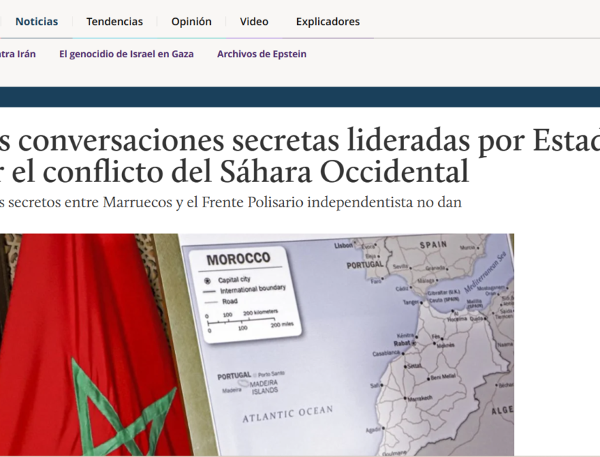 wertyuio Conversaciones secretas sobre el Sáhara Occidental: lectura crítica de un artículo de Ignacio Cembrero