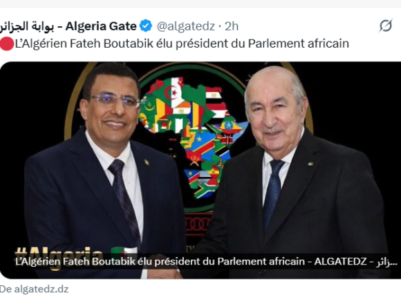 África: Argelia asume la presidencia del Parlamento panafricano tras la elección de Fateh Boutabik