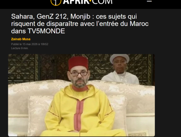 Sahara occidental : TV5MONDE, le Maroc et le risque d’un effacement médiatique progressif