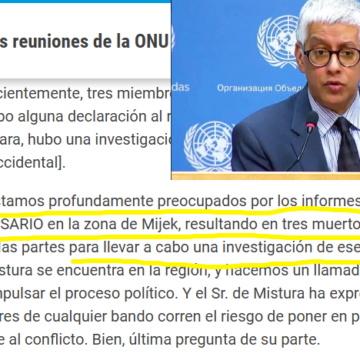 Naciones Unidas quiere investigar sobre el terreno el ataque en el que murieron Lahbib Mohamed Abdelaziz, Ghali Loushaa y Salek Mohsen