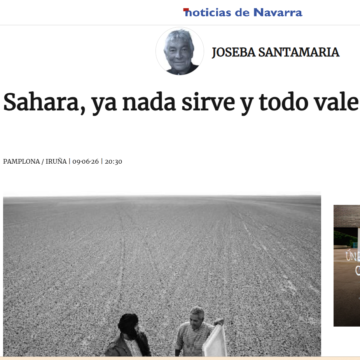JosebaSanta Joseba Santamaria: cuando el Sáhara Occidental vuelve a recordar que el derecho internacional ya no basta
