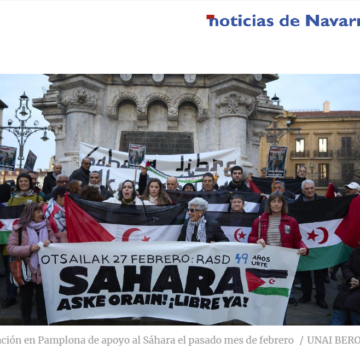noti2 Noticias de Navarra publica una tribuna sobre derechos humanos y Sáhara Occidental firmada por Carlos Cristóbal