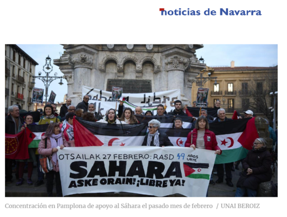 Noticias de Navarra publica una tribuna sobre derechos humanos y Sáhara Occidental firmada por Carlos Cristóbal