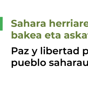 Bannerx10SaharaXIII DECLARACIÓN | El Intergrupo del Parlamento Vasco reclama medidas urgentes para proteger a Naâma Asfari