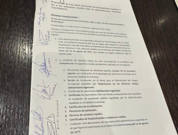 HMFPbbXWEAABiZb TEMA DEL DÍA | Qué dice exactamente el texto aprobado en ponencia sobre la Ley de Nacionalidad Saharaui