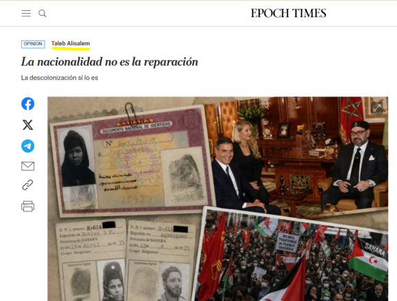 LECTURA RECOMENDADA | Taleb Alisalem: “La nacionalidad no es la reparación. La descolonización sí lo es”